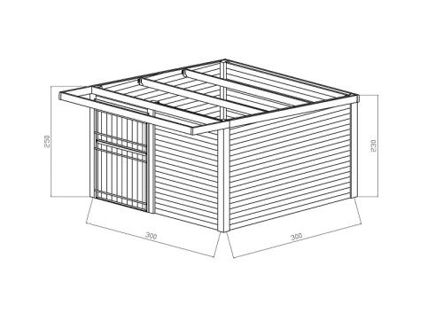 Box pour chevaux - Détail de la structure